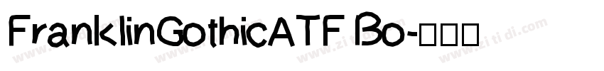 FranklinGothicATF Bo字体转换
